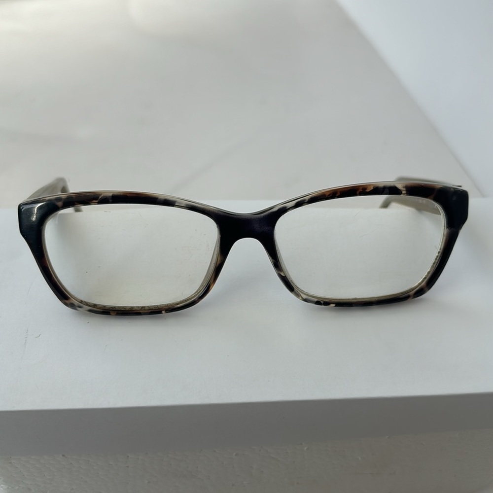 Fendi glasses frame, black brown gray marbling with gold legs and Fendi logo - Picture 2 of 8